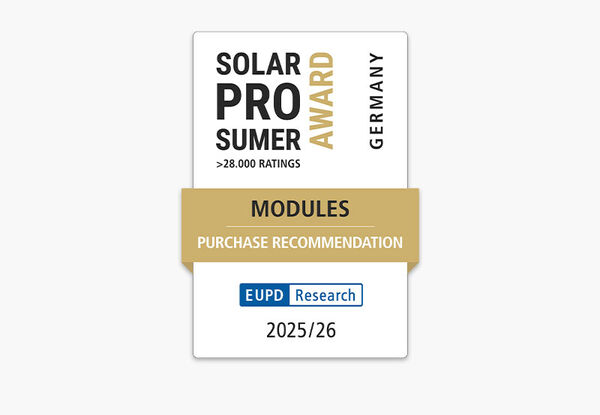 EUPD SolarProsumerAward© 2025/2026 Germany