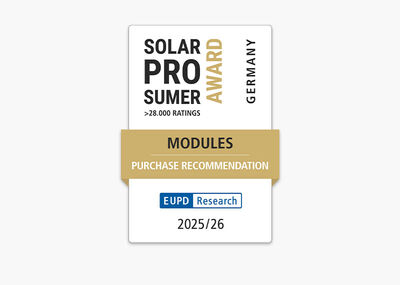 EUPD SolarProsumerAward© 2025/2026 Germany