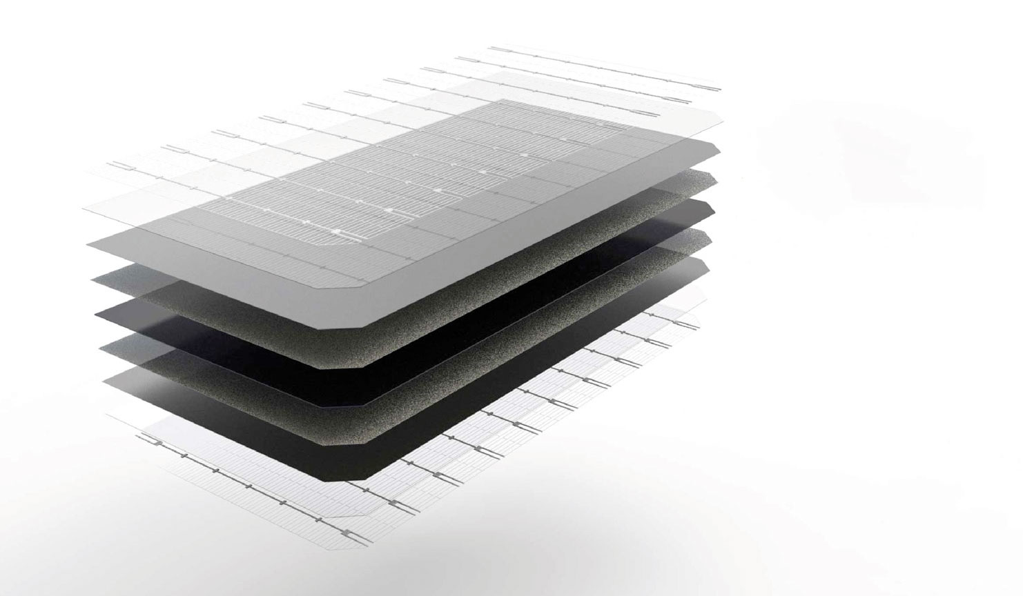 Symetrischer Aufbau einer Heterojunction Solarzelle