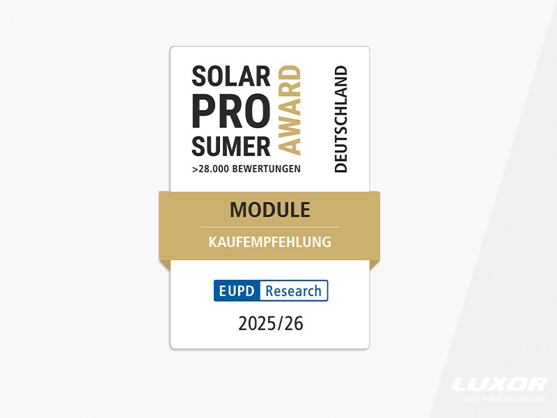 EUPD SOLARPROSUMERAWARD© 2025/26 Deutschland