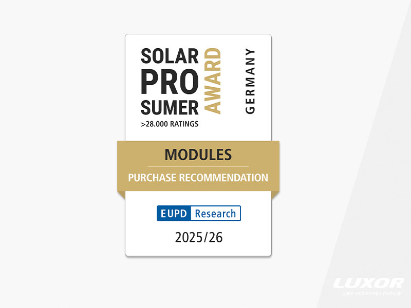 EUPD SolarProsumerAward© 2025/2026 Germany